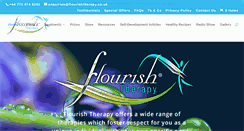 Desktop Screenshot of flourishtherapy.co.uk