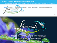 Tablet Screenshot of flourishtherapy.co.uk